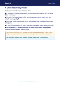 Free Christmas Story Poster | Year 4 | English | BookFlik