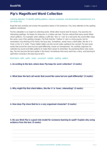 English spelling comprehension year 4 core
