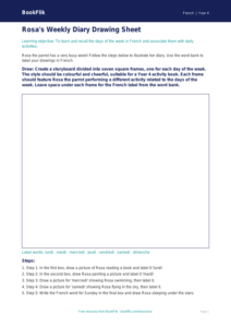 Learn Days of the Week in French with BookFlik | Year 4 | Free Worksheet