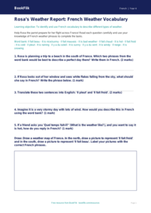 Free Weather Worksheet for Year 4 Students | BookFlik