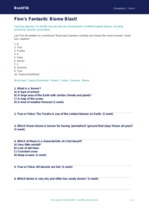 Free Biomes Quiz | Year 4 | Geography | BookFlik