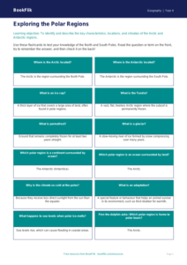 Free Polar Regions Flashcards | Year 4 | Geography | BookFlik