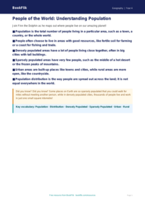 Free Population Poster | Year 4 | Geography | BookFlik