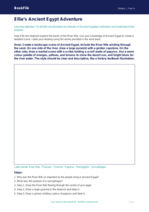 Free Ancient Egypt Drawing Sheet | Year 4 | History | BookFlik