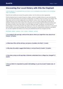 Free Local History Comprehension | Year 4 | History | BookFlik
