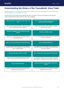 Free Slavery Flashcards | Year 4 | History | BookFlik