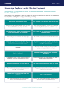 Free Stone Age Flashcards | Year 4 | History | BookFlik