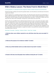 History ww2 comprehension year 4 core
