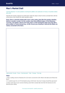 Free Money Drawing Sheet | Year 4 | Maths | BookFlik