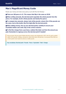 Free Money Poster | Year 4 Maths Lesson | BookFlik