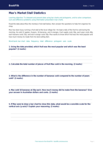 Free Statistics Track Sheet for Year 4 Maths | BookFlik