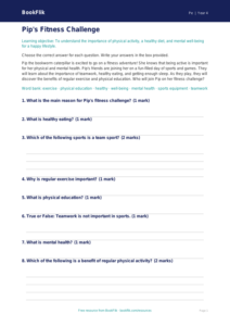 Free Health and Fitness Quiz for Year 4 Students | BookFlik