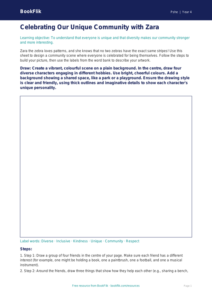 Free Diversity And Inclusion Drawing Sheet | Year 4 | HASS / Personal Development | BookFlik