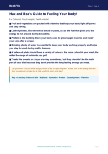 Free Healthy Eating Poster | Year 4 | HASS / Personal Development | BookFlik