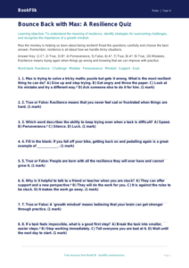 Free Resilience Quiz | Year 4 | HASS / Personal Development | BookFlik