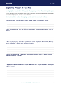 Free Prayer Template for Year 4 | Religious Education Resource