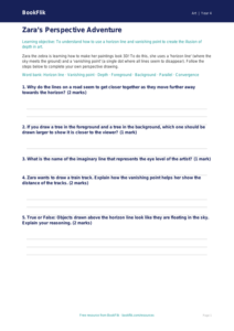 Free Perspective Activity Sheet | Class 4 | Art | BookFlik