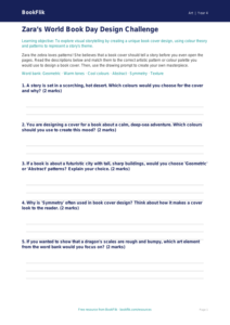 Free World Book Day Art Activity Sheet | Class 4 | Art | BookFlik