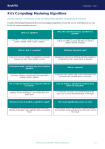 Free Algorithms Flashcards for Class 4 Students | BookFlik