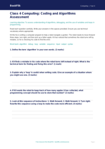 Free Coding Assessment for Class 4 Students | BookFlik