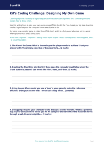 Computing coding writing frame class 4 core