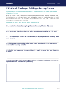 Designing Electronic Devices | Class 4 Electronics Activity Sheet | BookFlik