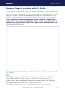 Free Creative Writing Drawing Sheet for Class 4 Students | BookFlik