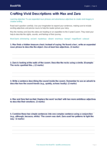 Free Creative Writing Worksheet for Class 4 Students | English | BookFlik