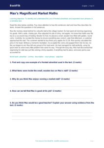 Free Grammar Comprehension for Class 4 Students | BookFlik