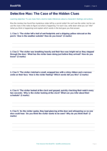 Free Inference Activity Sheet for Class 4 English Students | BookFlik