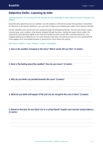 English inference track sheet class 4 core