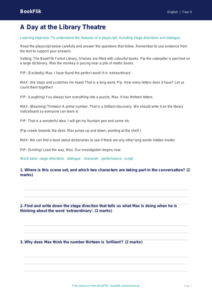 Free Playscripts Comprehension | Class 4 | English | BookFlik