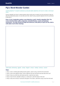 English vocabulary drawing sheet class 4 core
