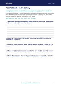 Free Colour Activity Sheet for Class 4 Students | BookFlik