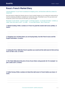 Free Shopping Vocabulary | Class 4 | French | BookFlik