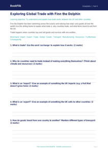Trade Writing Frame | Class 4 Geography | CBSE NCERT Resources
