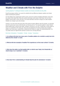 Free Weather And Climate Comprehension | Class 4 | Geography | BookFlik
