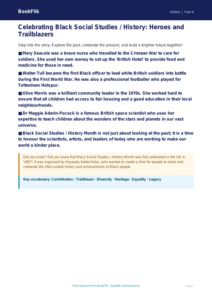 Free Black History Month Poster | Class 4 | Social Studies / History | BookFlik