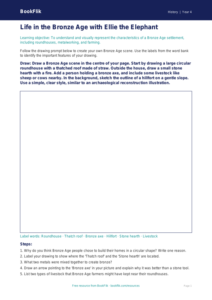 Social Studies / History bronze age drawing sheet class 4 core