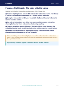 Free Florence Nightingale Poster | Class 4 | Social Studies / History | BookFlik