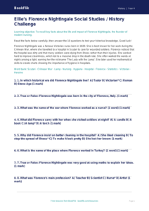 Social Studies / History florence nightingale quiz class 4 core
