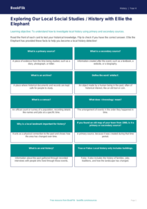 Free Local History Flashcards | Class 4 | Social Studies / History | BookFlik