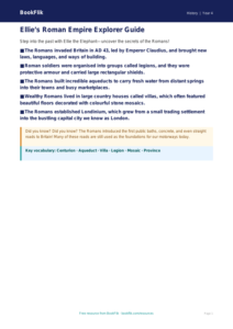 Free Romans Poster | Class 4 | Social Studies / History | BookFlik