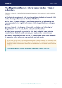 Class 4 History: The Tudors Explained | Free Study Resource | BookFlik