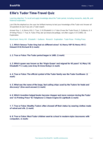 Tudors Quiz for Class 4 | CBSE Social Studies | BookFlik