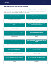 Free Shape Flashcards for Class 4 Maths | BookFlik