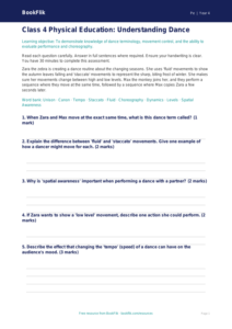 Free Dance Assessment for Class 4 | CBSE | BookFlik