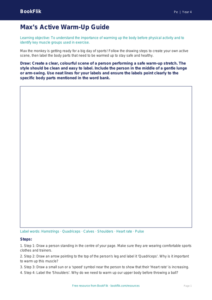 Free Warm Up Drawing Sheet for Class 4 Students | BookFlik