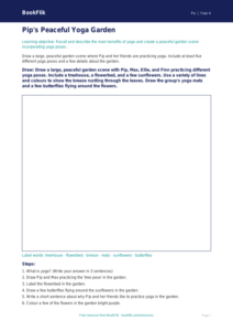 Free Yoga Drawing Sheet for Class 4 Students | BookFlik