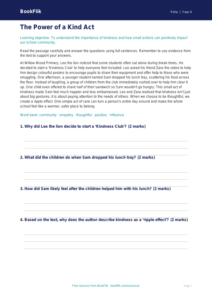 Free Kindness Comprehension | Class 4 | Life Skills | BookFlik